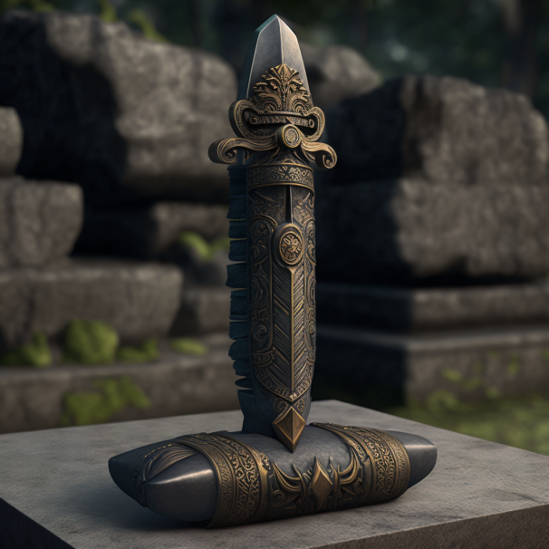 Aztec Obsidian Sword