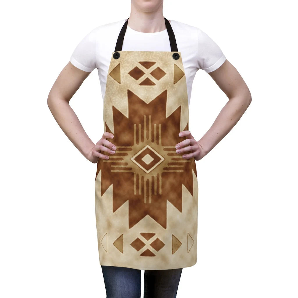 Aztec Style Unisex Kitchen Cooking Apron for Baking and Cooking