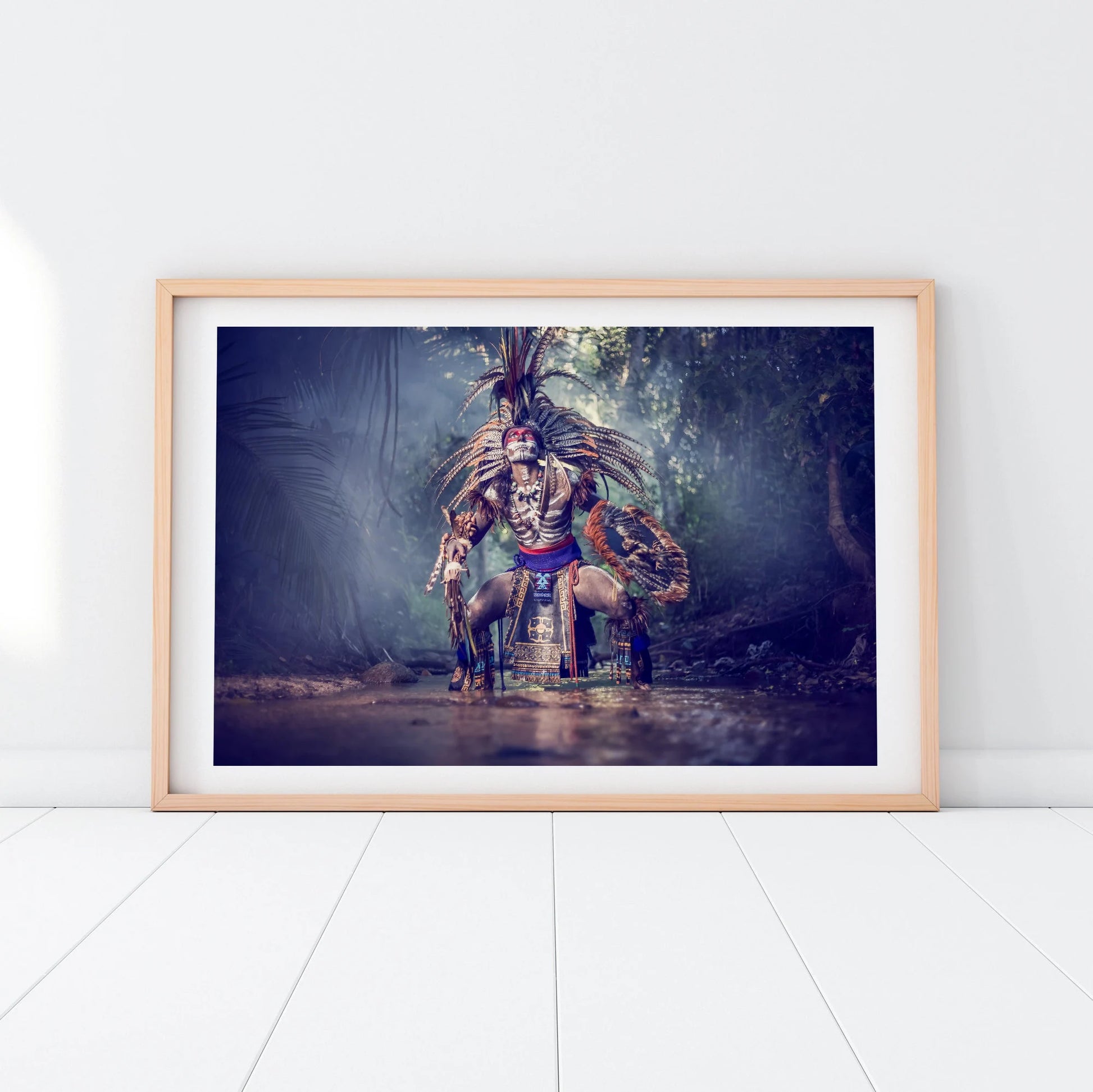 Aztec Warrior: Mexico's Captivating Fine Art Photography for Authentic Wall Decor