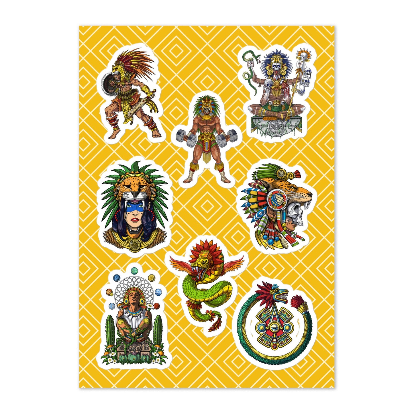 Aztec and Mayan mythology stickers - perfect for planners and decorating