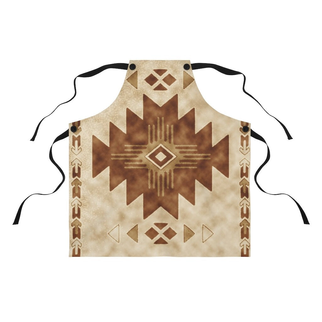 Aztec Style Unisex Kitchen Cooking Apron for Baking and Cooking