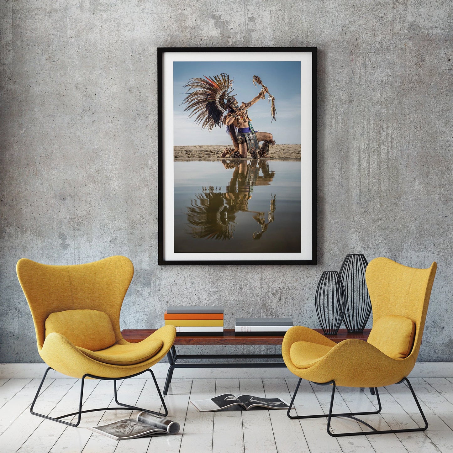 Aztec Warrior Tribute: Fine Art Mexico Photography for Authentic Wall Decor and Aztec Art Enthusiasts