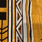 Mustard Tribal Aztec Kimono Wrap - Boho Duster Coverup for Women