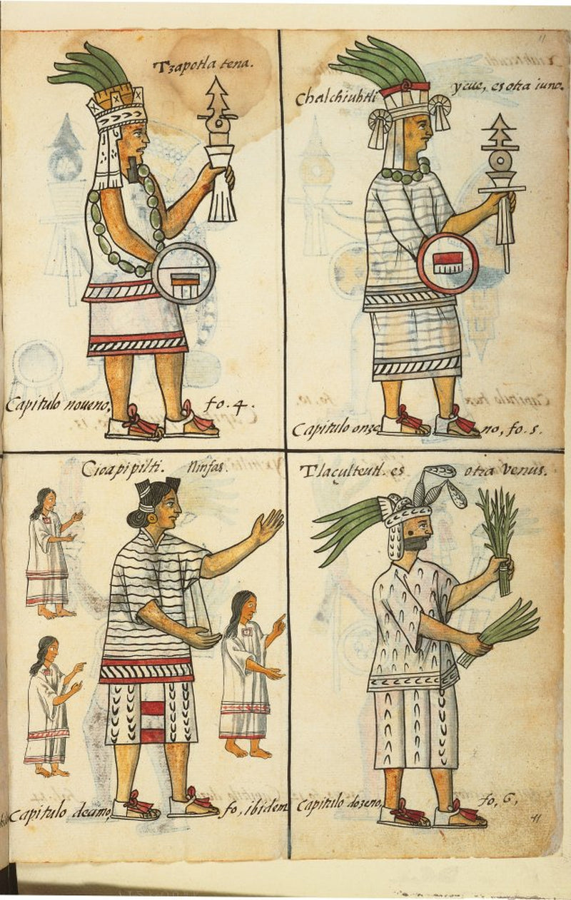 Aztec Chronicles Drawing Poster Print 