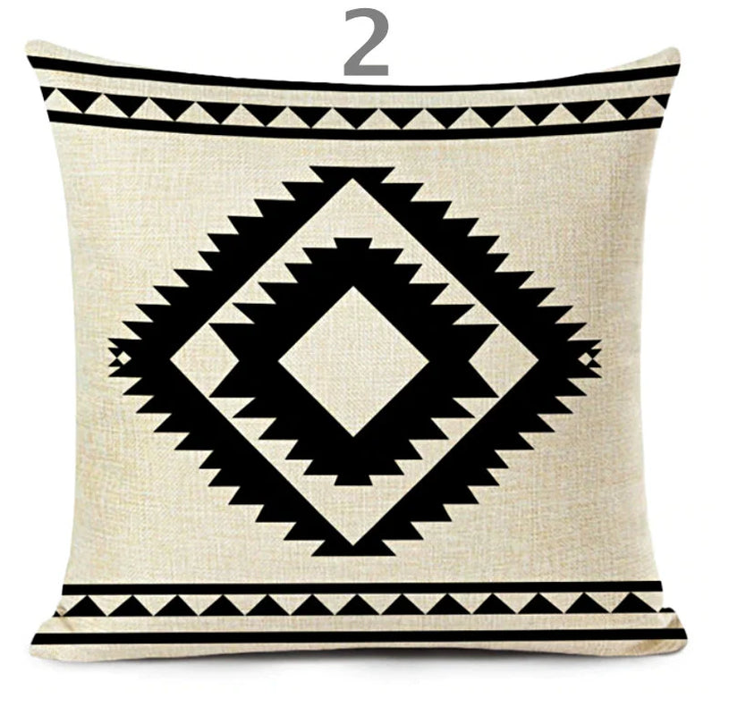 Beautiful Aztec Geometry Pillow Covers