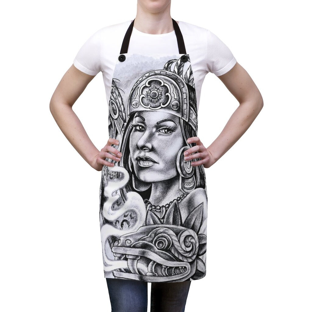 Aztec Queen Goddess Apron - Ideal for Cooking, BBQ, and Grill