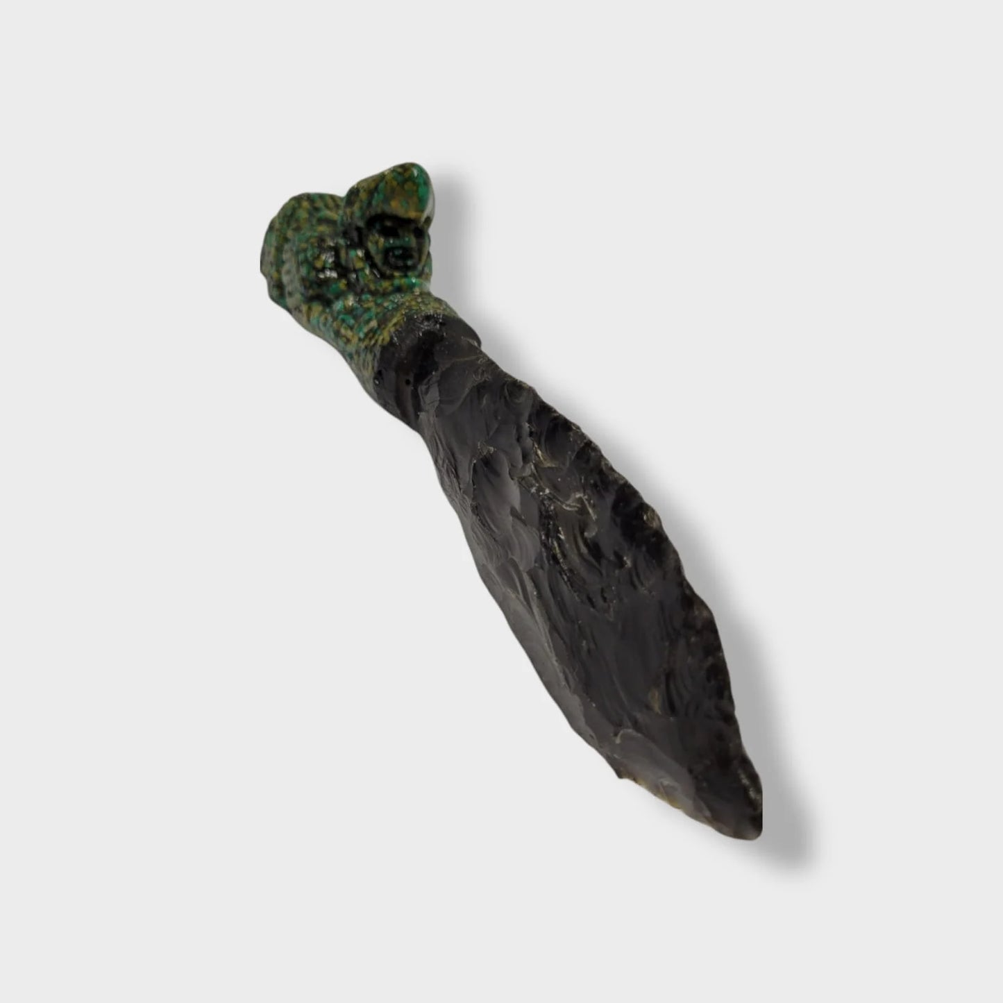 Aztec Warrior Art - Eagle Warrior Obsidian Aztec Knife