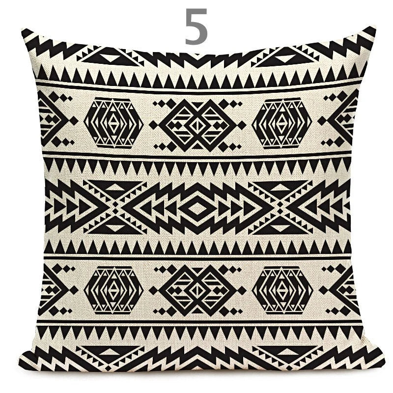 Beautiful Aztec Geometry Pillow Covers