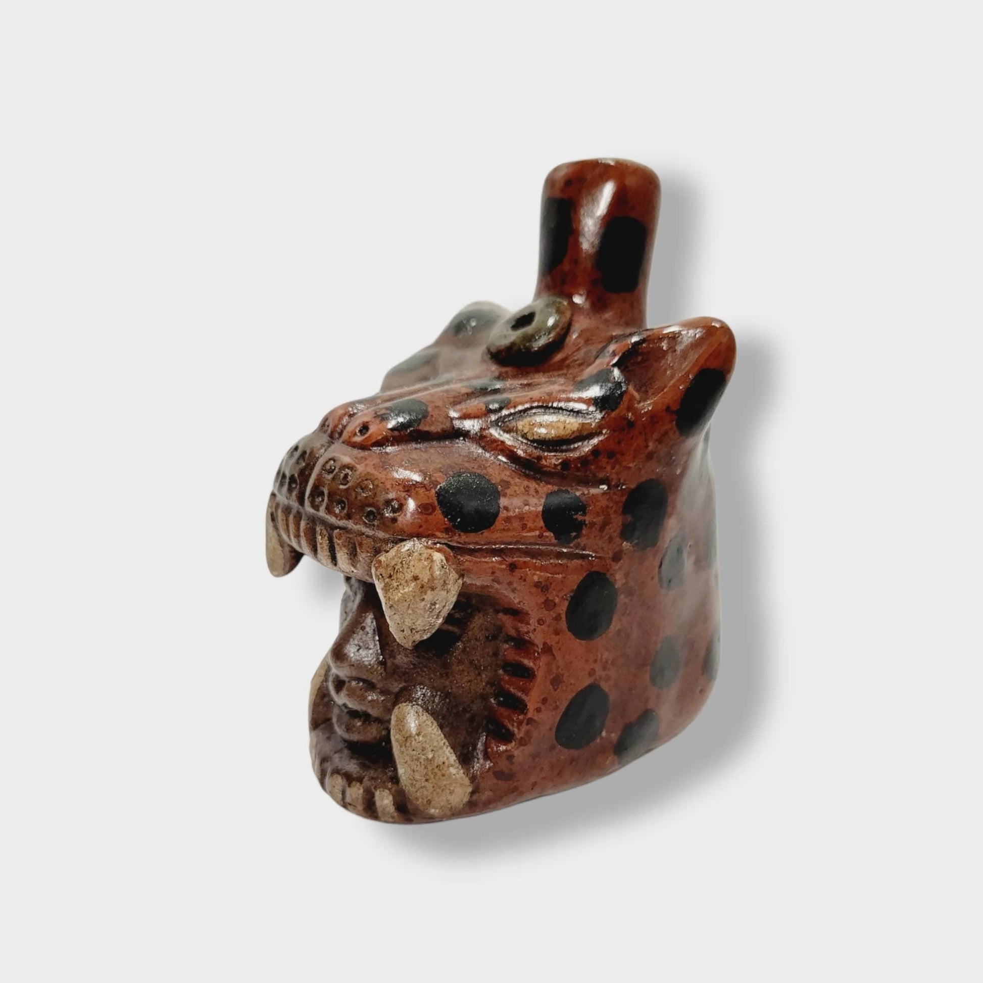 Jaguar Roar Whistle - Mimics the Roar of a Jaguar - Aztec Mythology Replica
