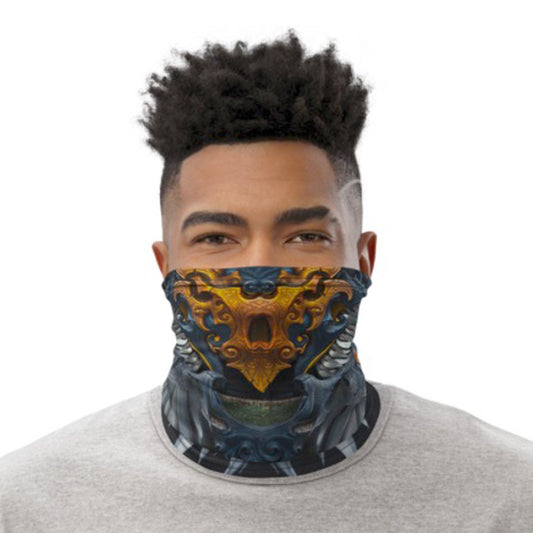 Aztec Shaman 3D Realistic Face Mask and Neck Gaiter for Ultimate Protection
