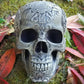 Aztec Decor Skull | Carved Human Skull Statue