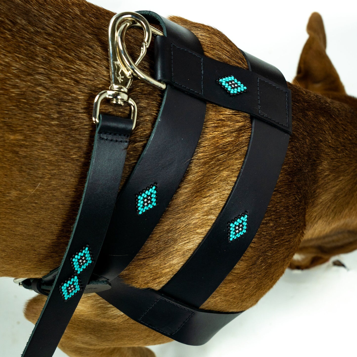Aztec Leather Dog Harness
