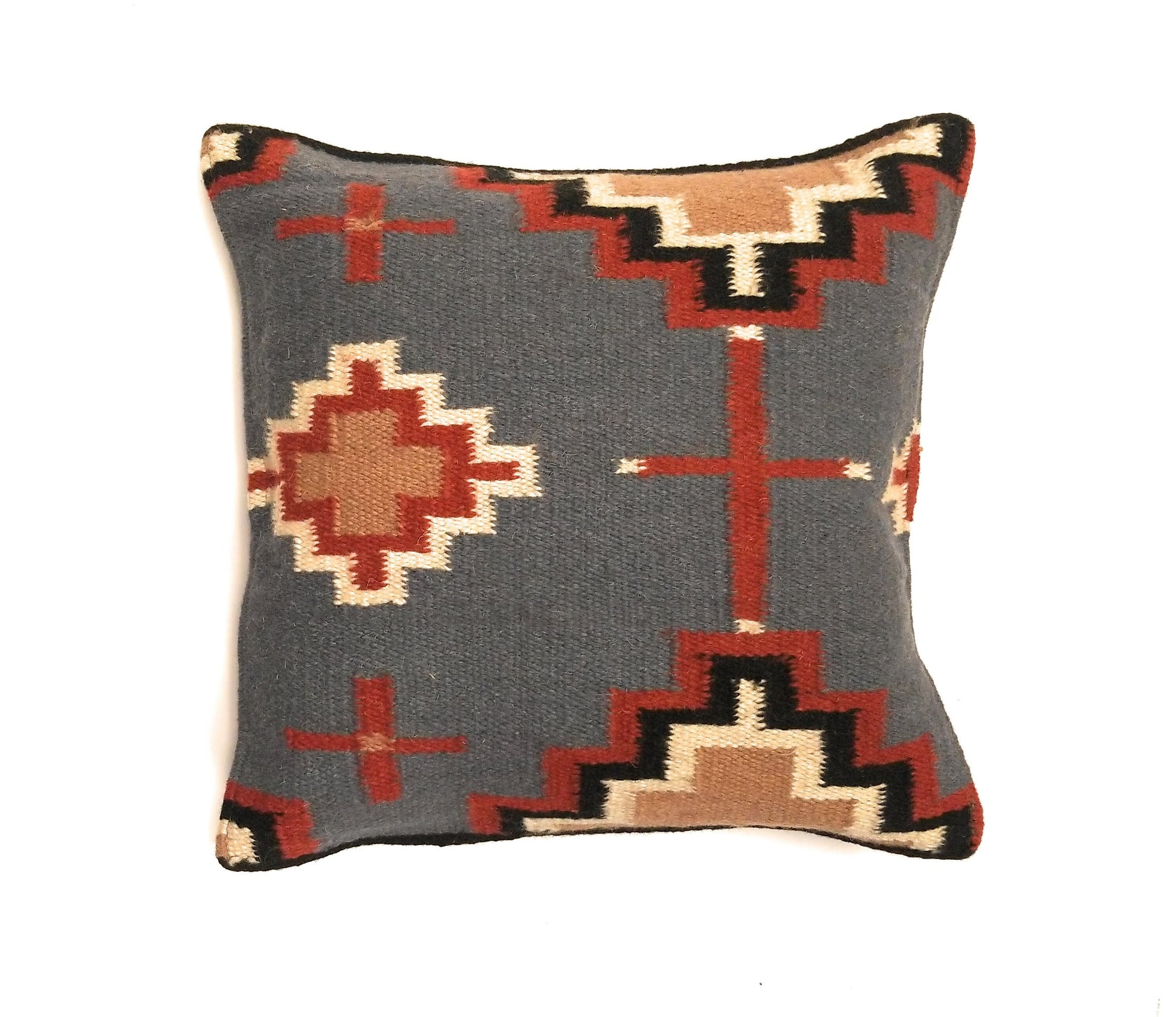 Aztec Handwoven Wool Pillow Covers- Assorted Colors- 18 X 18 Throw Pillow