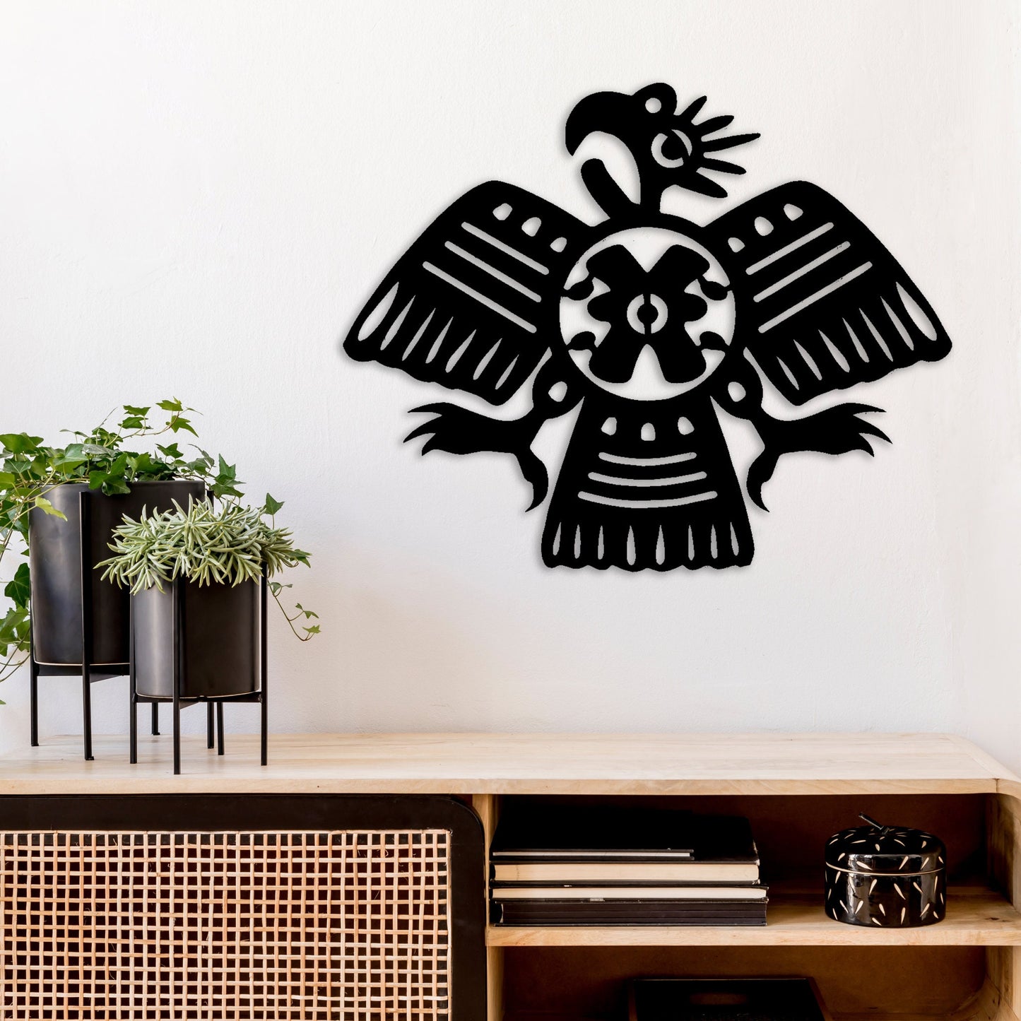 A Beautifull Aztec Bird Metal Wall Art