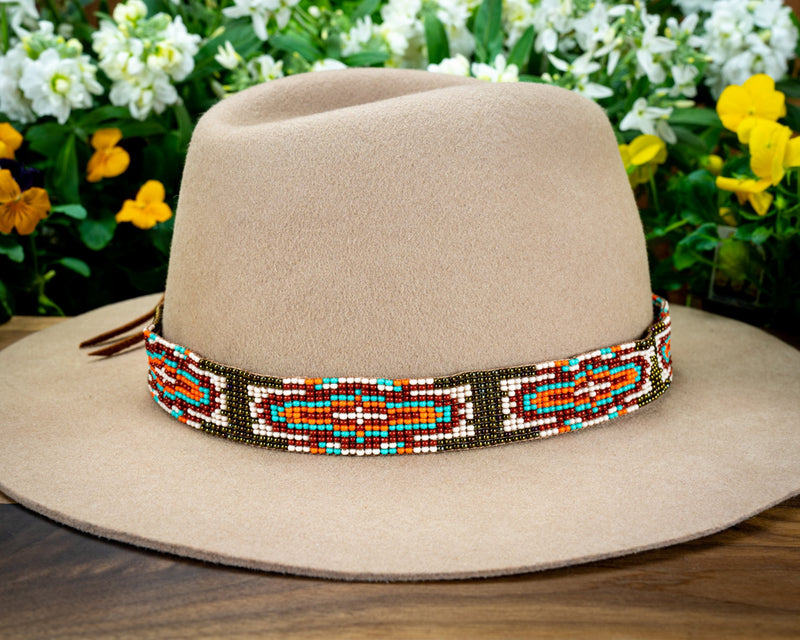 Aztec Beaded Hatband