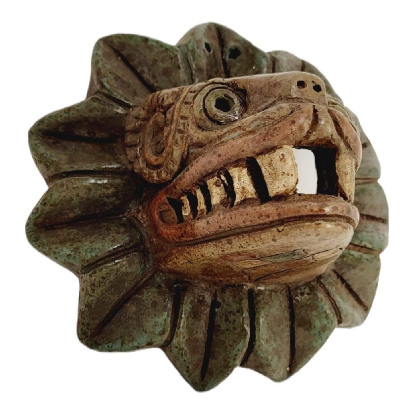 Colorful Quetzalcoatl Wall Decor Replica - Aztec Feathered Serpent Dragon
