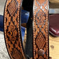 Aztec Embossed Leather Belt
