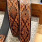 Aztec Embossed Leather Belt