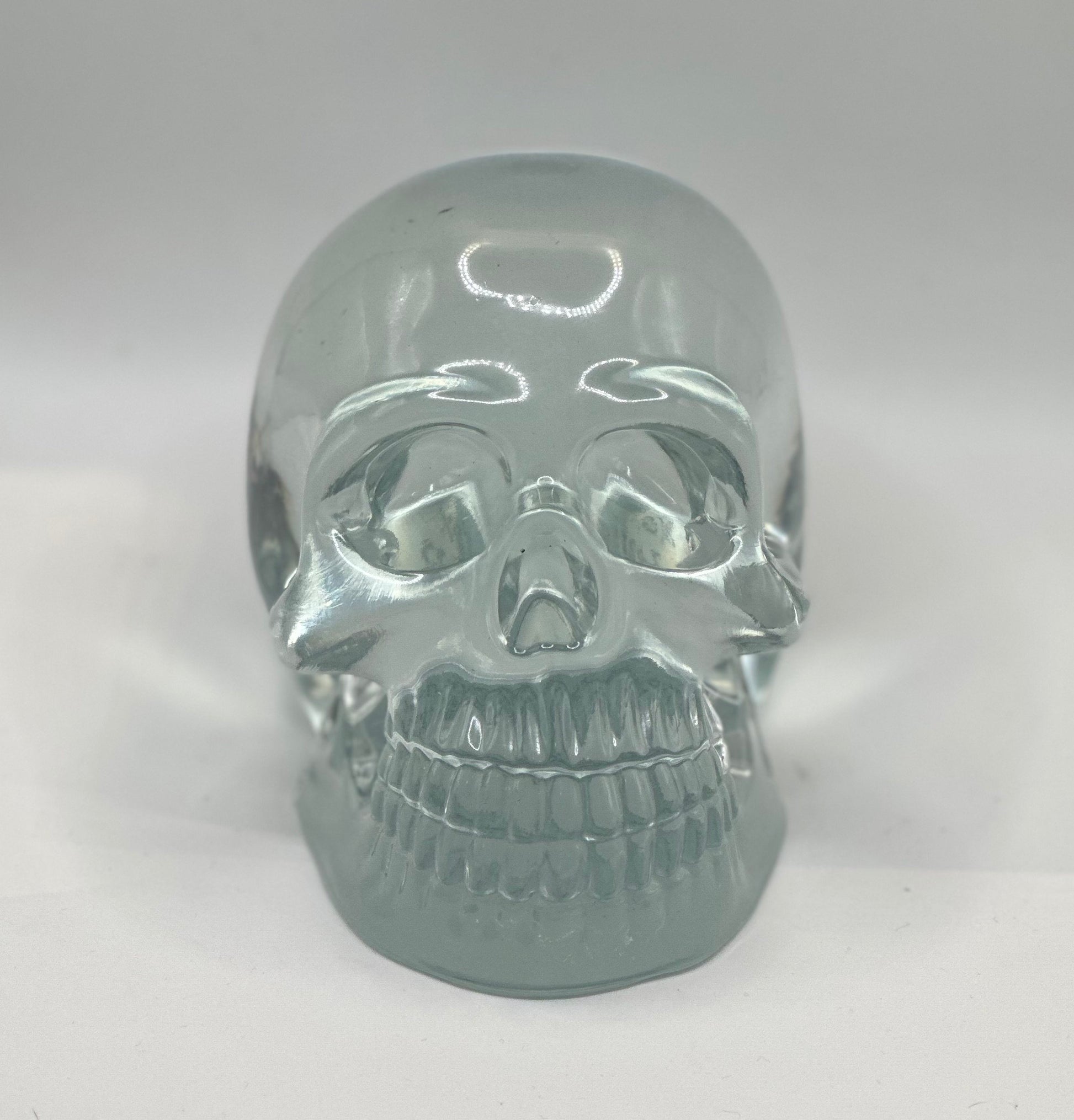 Crystal Skull XOX - Custom Solid Resin Aztec Relic Art Inspired Masterpiece